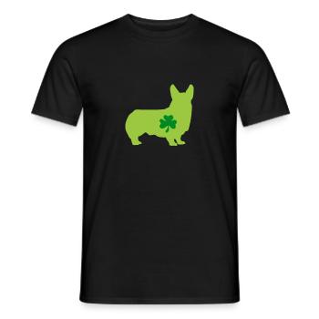 Corgi - Men's T-Shirt - black - Front - AI Model Male 178 light (178cm)