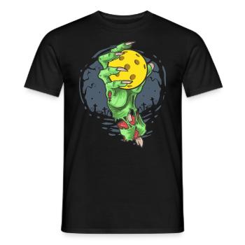 Pickleball Halloween Costume Zombie Pickleballer - Men's T-Shirt - black - Front - AI Model Male 178 light (178cm)