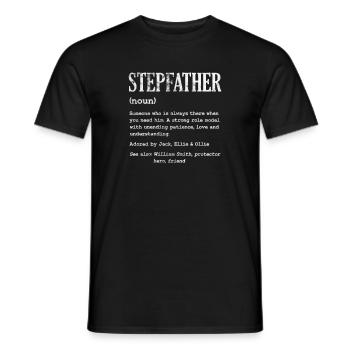 Stepfather - Men's T-Shirt - black - Front - AI Model Male 178 light (178cm)