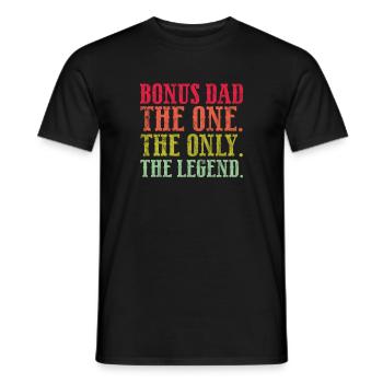 Stepfather - Men's T-Shirt - black - Front - AI Model Male 178 light (178cm)
