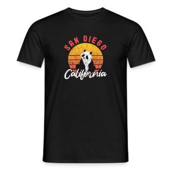 Panda - T-shirt homme - noir - Devant - AI Model Male 178 light (178cm)