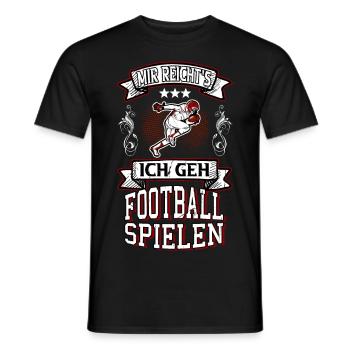 Football Spieler Spruch USA Sport Touchdown - Männer T-Shirt - Schwarz - Vorne - AI Model Male 178 light (178cm)