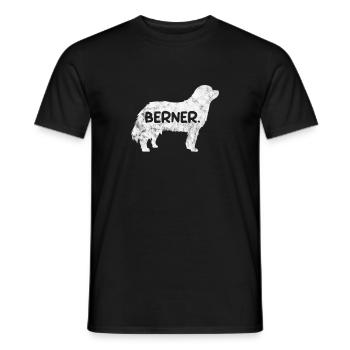 Bernese Mountain Dog Dog Dog Lover Cadeau - T-shirt homme - noir - Devant - AI Model Male 178 light (178cm)