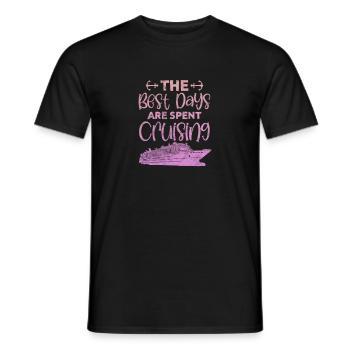 Cruise Cruise Ship Holiday Ship Gift - Men's T-Shirt - black - Front - AI Model Male 178 light (178cm)