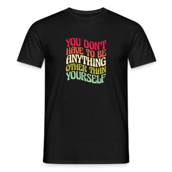 Hippie Peace Flower Power Amour Paix Cadeau - T-shirt homme - noir - Devant - AI Model Male 178 light (178cm)