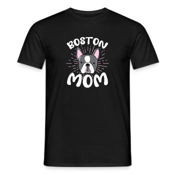 Boston Terrier Maman Chien Chien Maîtresse Cadeau - T-shirt homme - noir - Devant - AI Model Male 178 light (178cm)