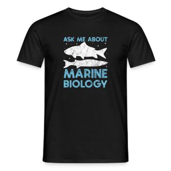 Marine Biology Marine Biologist Biolgie Gift - Men's T-Shirt - black - Front - AI Model Male 178 light (178cm)