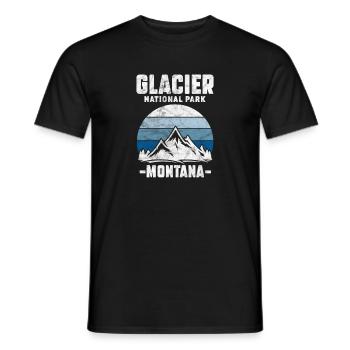 Montana Amérique USA Helena Mountains Cadeau - T-shirt homme - noir - Devant - AI Model Male 178 light (178cm)
