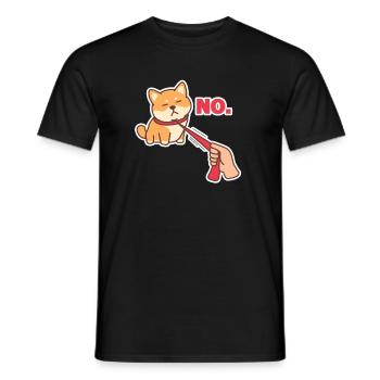Shiba Inu - Men's T-Shirt - black - Front - AI Model Male 178 light (178cm)