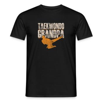 Taekwondo Opa - Männer T-Shirt - Schwarz - Vorne - AI Model Male 178 light (178cm)