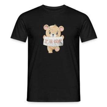 Nounours - T-shirt homme - noir - Devant - AI Model Male 178 light (178cm)