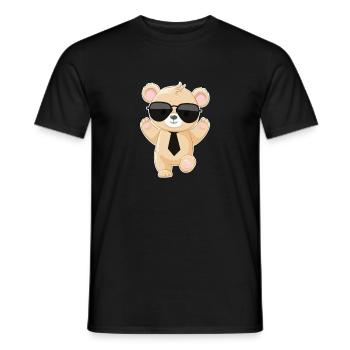 Teddy Bear Bear Teddy Stuffed Animal Kids Gift - Men's T-Shirt - black - Front - AI Model Male 178 light (178cm)