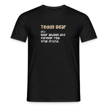 Nounours - T-shirt homme - noir - Devant - AI Model Male 178 light (178cm)