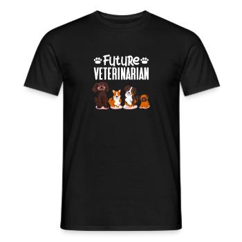 Tierarzt - Männer T-Shirt - Schwarz - Vorne - AI Model Male 178 light (178cm)