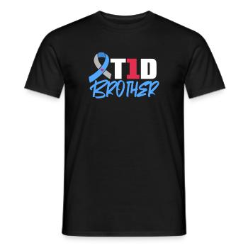 Big Brother Sibling Sister Gift - Men's T-Shirt - black - Front - AI Model Male 178 light (178cm)