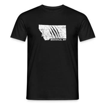 Montana Amérique USA Helena Mountains Cadeau - T-shirt homme - noir - Devant - AI Model Male 178 light (178cm)