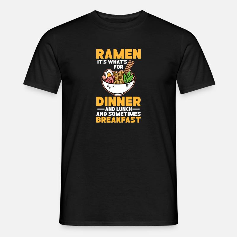 Ramen - Männer T-Shirt - Schwarz