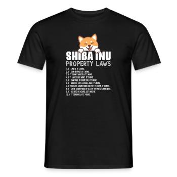 Shiba Inu - T-shirt homme - noir - Devant - AI Model Male 178 light (178cm)