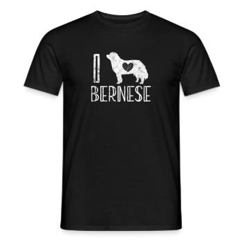 Bernese Mountain Dog Dog Dog Lover Cadeau - T-shirt homme - noir - Devant - AI Model Male 178 light (178cm)