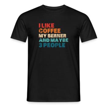 Bernese Mountain Dog Dog Dog Lover Cadeau - T-shirt homme - noir - Devant - AI Model Male 178 light (178cm)