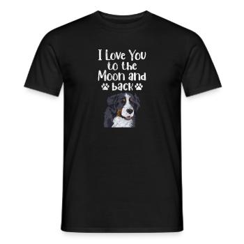 Bernese Mountain Dog Dog Dog Lover Cadeau - T-shirt homme - noir - Devant - AI Model Male 178 light (178cm)