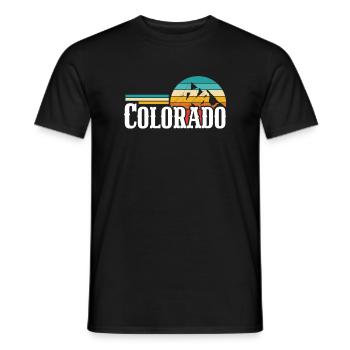 Colorado - Men's T-Shirt - black - Front - AI Model Male 178 light (178cm)