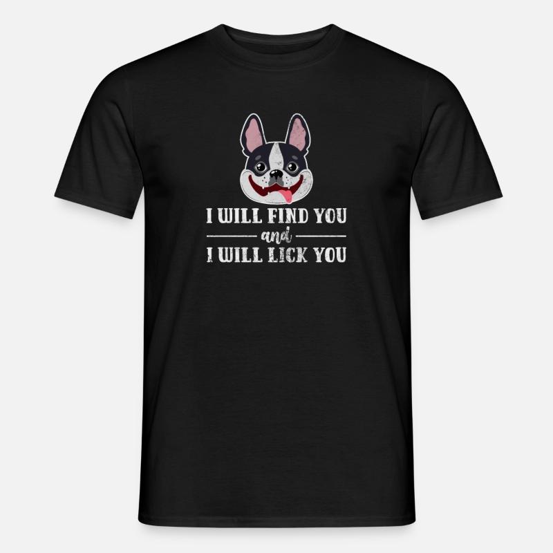 Boston Terrier - Männer T-Shirt - Schwarz