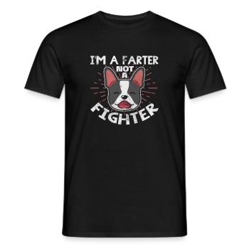 Boston Terrier - Männer T-Shirt - Schwarz - Vorne - AI Model Male 178 light (178cm)