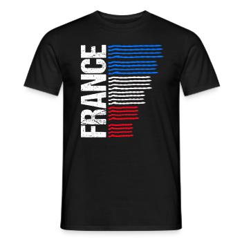 France Football Jersey France Jersey Gift - Men's T-Shirt - black - Front - AI Model Male 178 light (178cm)