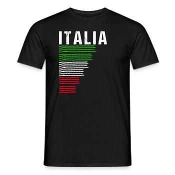 Italia Fußball Trikot Italien Geschenk Soccer - Männer T-Shirt - Schwarz - Vorne - AI Model Male 178 light (178cm)