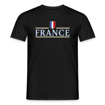 France Football Jersey France Jersey Gift - Men's T-Shirt - black - Front - AI Model Male 178 light (178cm)