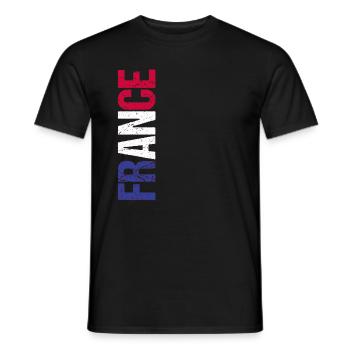 France Football Jersey France Jersey Gift - Men's T-Shirt - black - Front - AI Model Male 178 light (178cm)
