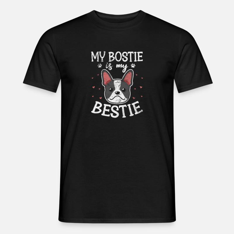 Boston Terrier - Männer T-Shirt - Schwarz