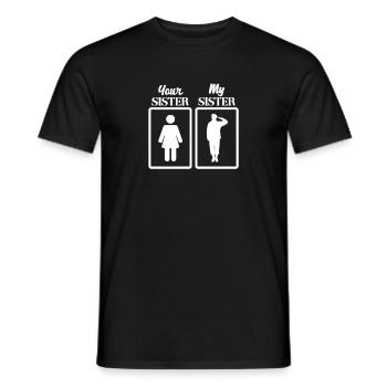 Big Brother Frère Sœur Cadeau - T-shirt homme - noir - Devant - AI Model Male 178 light (178cm)