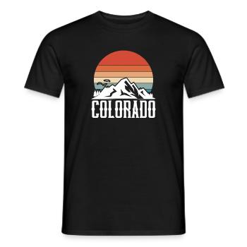 Colorado - Men's T-Shirt - black - Front - AI Model Male 178 light (178cm)