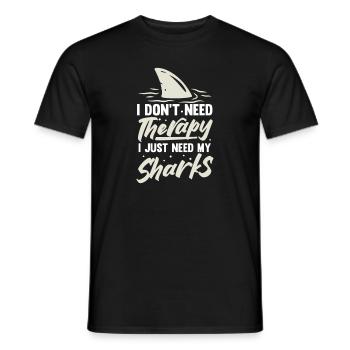 Marine biology - Men's T-Shirt - black - Front - AI Model Male 178 light (178cm)