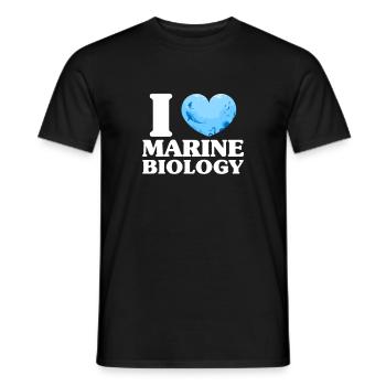 Marine biology - Men's T-Shirt - black - Front - AI Model Male 178 light (178cm)