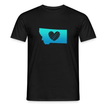 Montana - T-shirt homme - noir - Devant - AI Model Male 178 light (178cm)