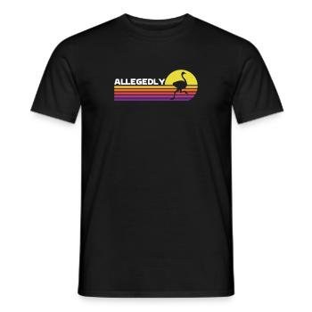 Strauß - Männer T-Shirt - Schwarz - Vorne - AI Model Male 178 light (178cm)