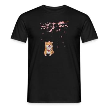 Shiba Inu Dog Dog Lover Dog Breed Gift - Men's T-Shirt - black - Front - AI Model Male 178 light (178cm)
