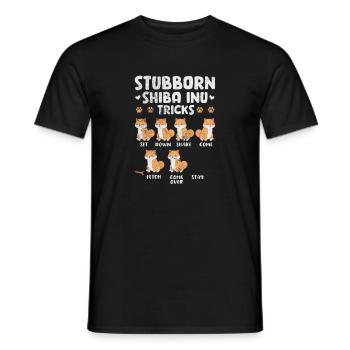 Shiba Inu Dog Dog Lover Dog Breed Gift - Men's T-Shirt - black - Front - AI Model Male 178 light (178cm)
