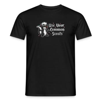 Stinktier Stinken Stinker Skunk Geschenk - Männer T-Shirt - Schwarz - Vorne - AI Model Male 178 light (178cm)