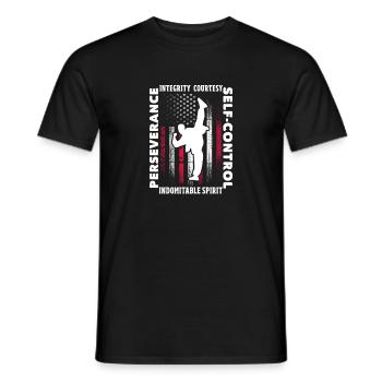 Taekwondo Tae Kwon Do Kampfsport Geschenk - Männer T-Shirt - Schwarz - Vorne - AI Model Male 178 light (178cm)