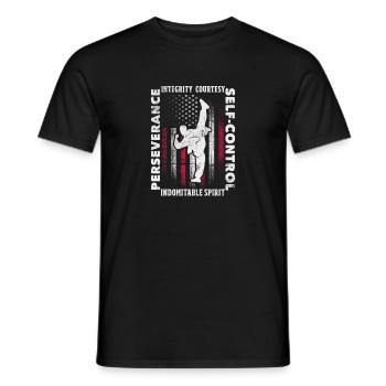 Taekwondo - T-shirt homme - noir - Devant - AI Model Male 178 light (178cm)