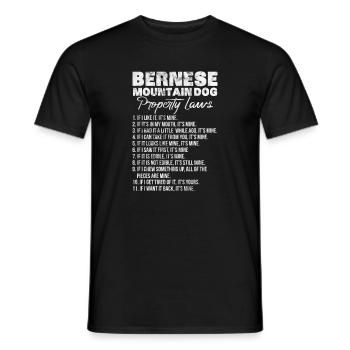 Chien de montagne bernois Chien de montagne Chien Amoureux Cadeau - T-shirt homme - noir - Devant - AI Model Male 178 light (178cm)