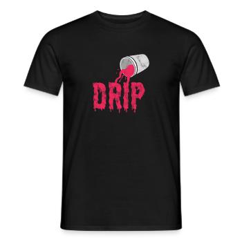 Hip Hop - Men's T-Shirt - black - Front - AI Model Male 178 light (178cm)