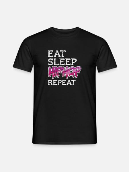 Hip Hop - Männer T-Shirt - Schwarz