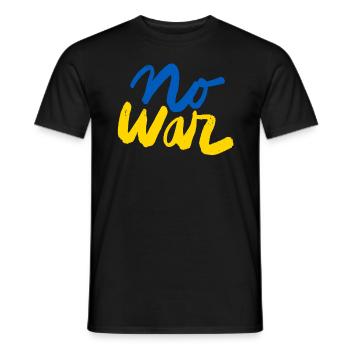 Soutenez l’Ukraine, la paix et non la guerre - T-shirt homme - noir - Devant - AI Model Male 178 light (178cm)