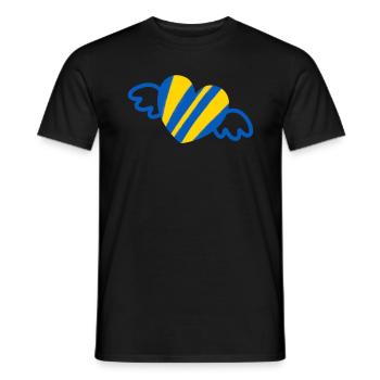 Soutenez l’Ukraine, la paix et non la guerre - T-shirt homme - noir - Devant - AI Model Male 178 light (178cm)