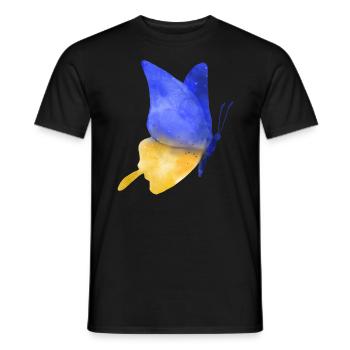 Soutenez l’Ukraine, la paix et non la guerre - T-shirt homme - noir - Devant - AI Model Male 178 light (178cm)